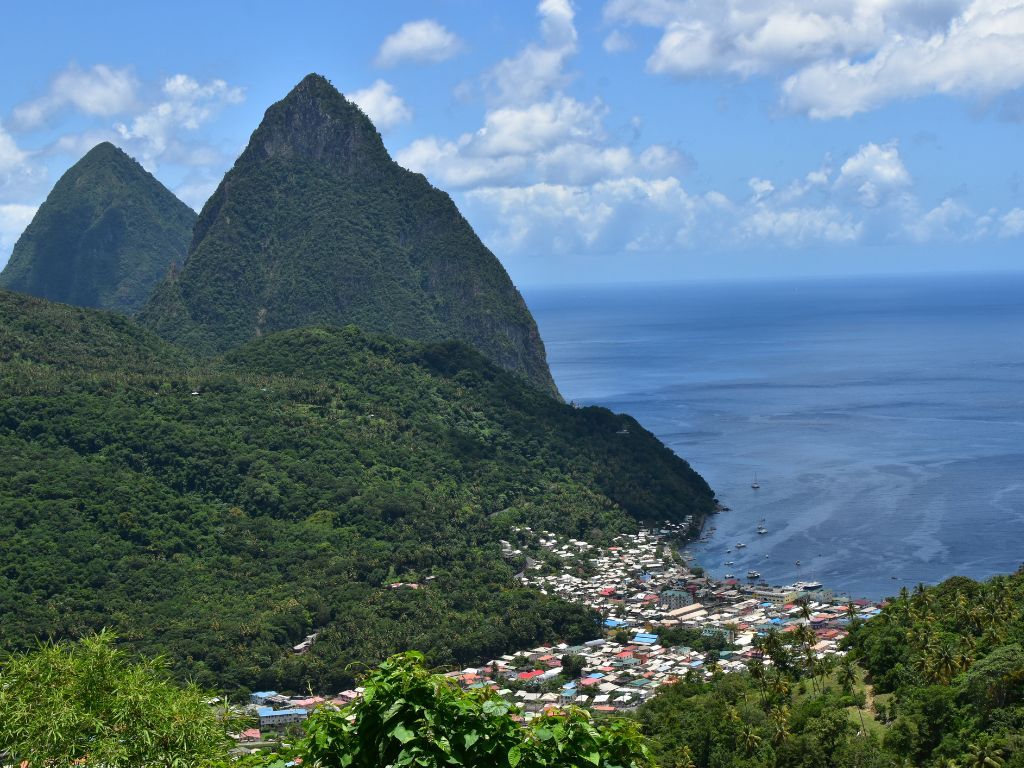 St Lucia pitons
